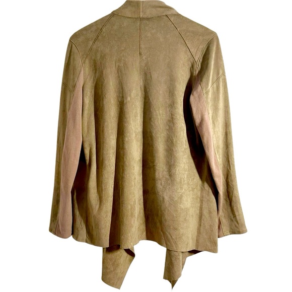Blank NYC Cloud Nine Waterfall Drape Mt Rushmore Brown Jacket Cardigan Size M - Picture 7 of 16